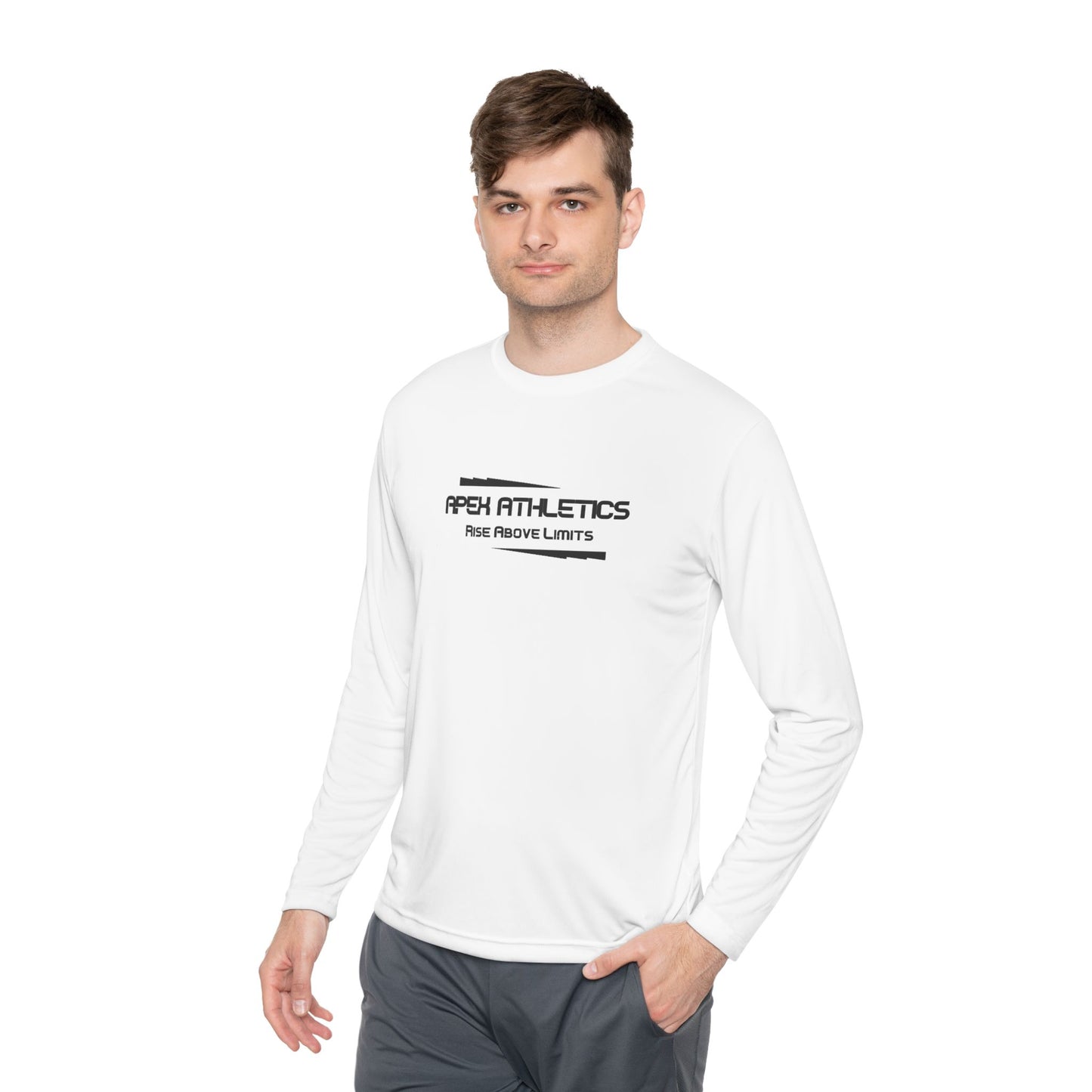 White Athletic Long Sleeve Shirt