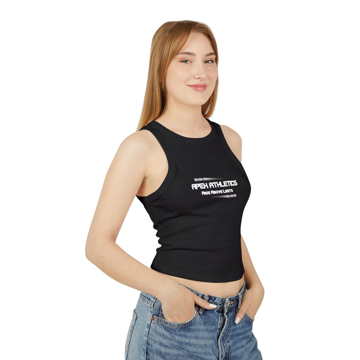 Athletic Rib Racer Tank Top