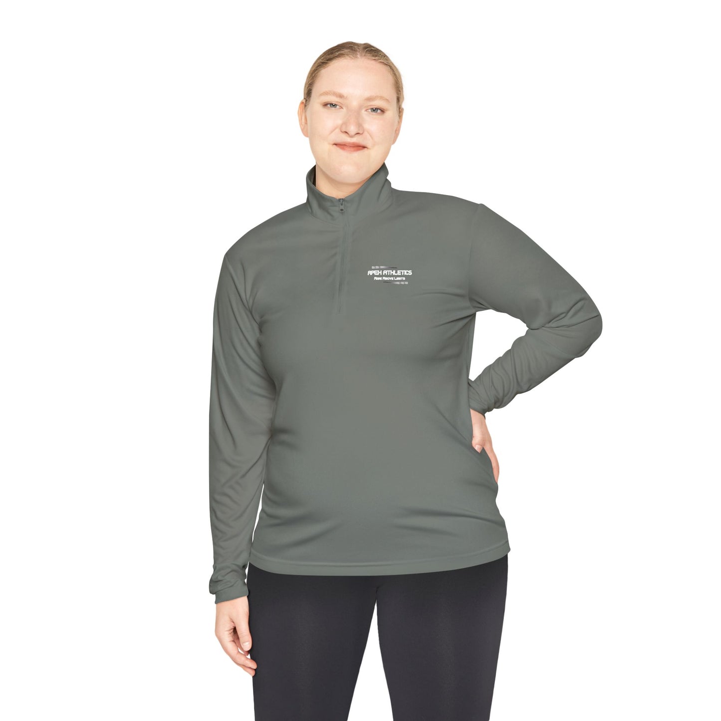 Gray Fitness Quarter Zip