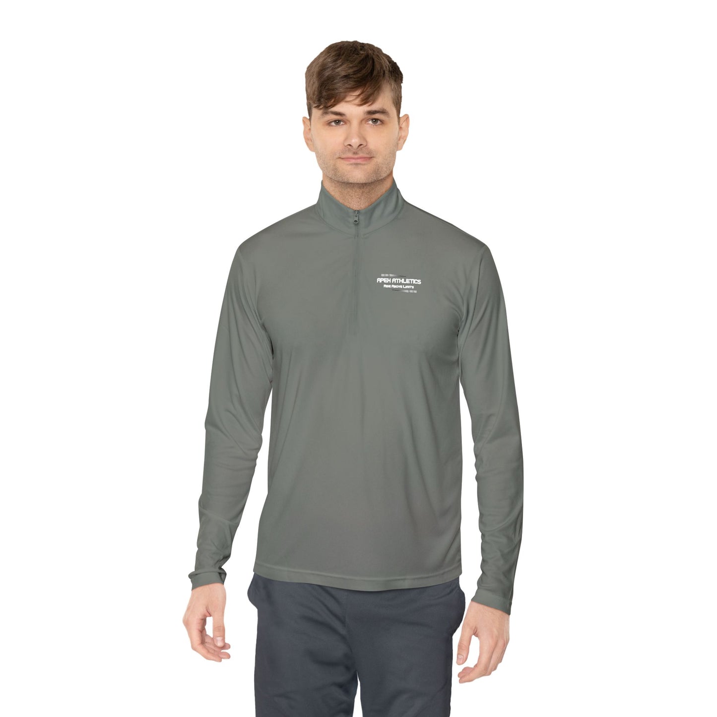 Gray Fitness Quarter Zip